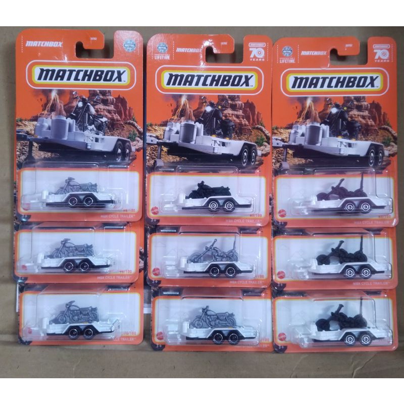 Matchbox Cycle Trailer 2022 lot of 2 MBX | Shopee Malaysia