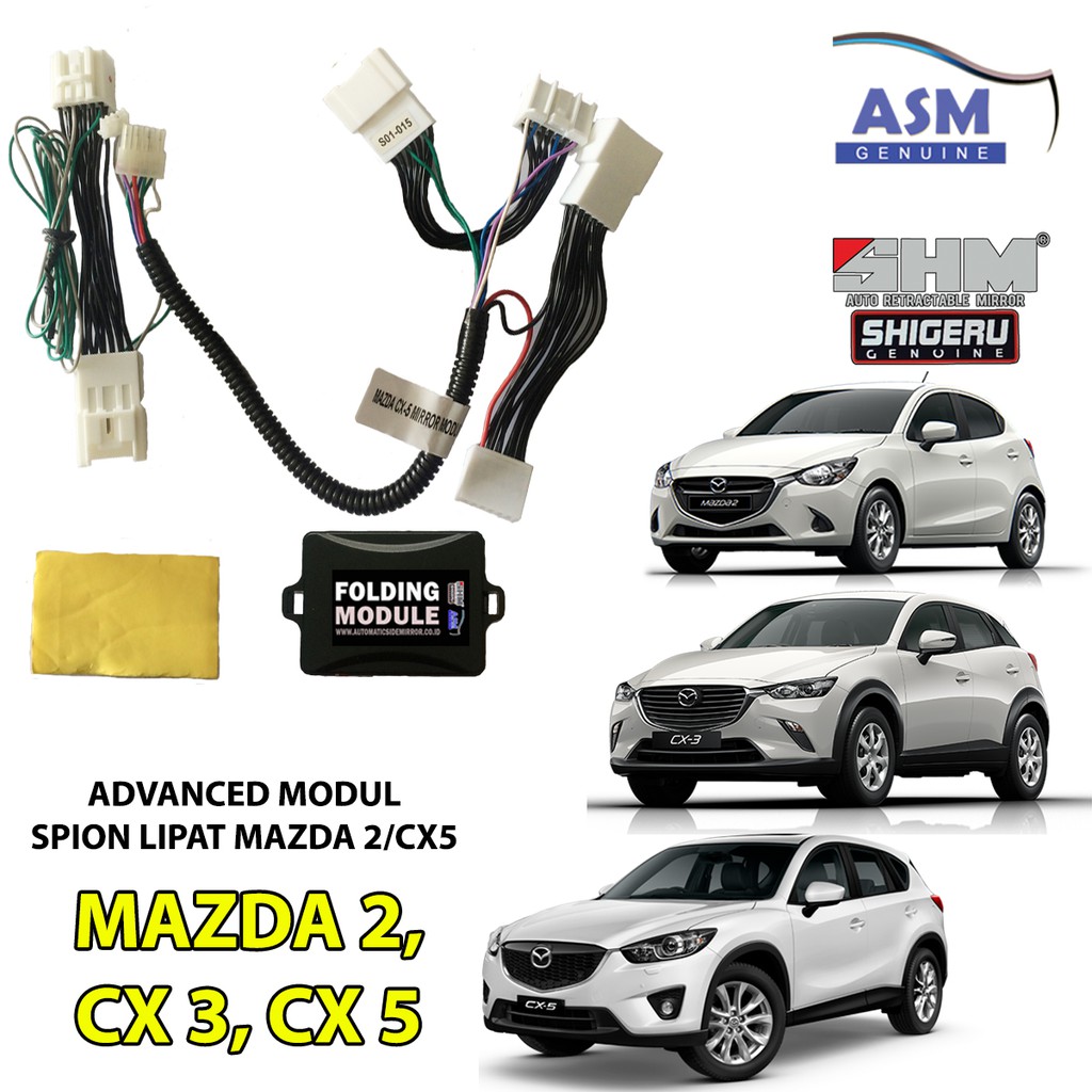 Mazda 2 CX5 CX3 20142019 Folding Mirror Auto Retract Module (FACELIFT