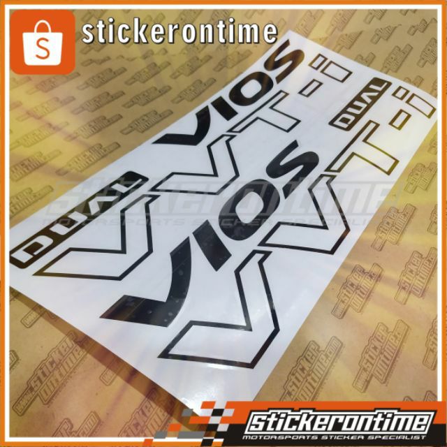 Toyota Vios Dual VVTI side door SET decal Car Sticker | Shopee Malaysia