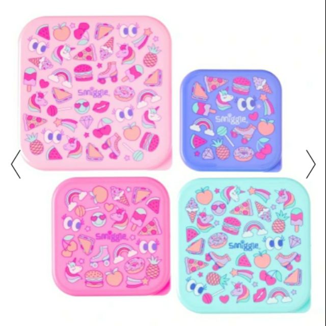 Smiggle Happy Snack & Stack Containers Shopee Malaysia