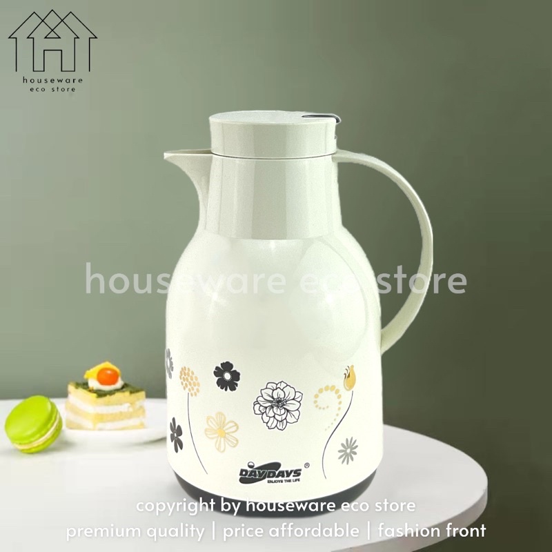 Daydays 1.0L Vacuum Flask Pot Thermos Flask Keep Warm Cold Bottle Portable Travel Thermos Bottle