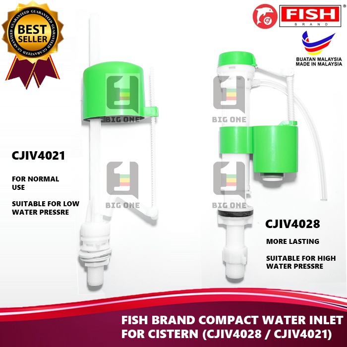 FISH BRAND CJ CJIV4021 CJIV4028 COMPACT BOTTOM INLET VALVE FLOAT VALVE ...