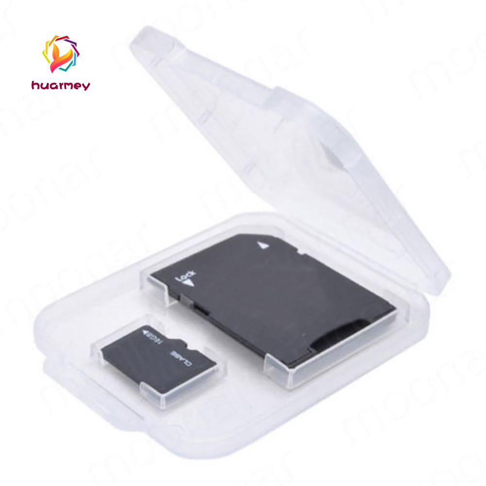 ★Hu 5 Pcs Plastic Memory Card Case SD TF Card Storage Box Protection ...
