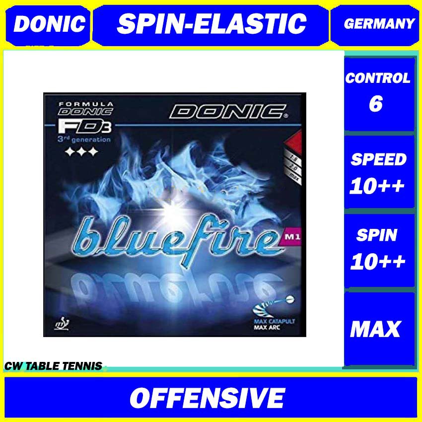 DONIC BlueFire M1 SpinElastic Max Rubber Table Tennis rubber sheet