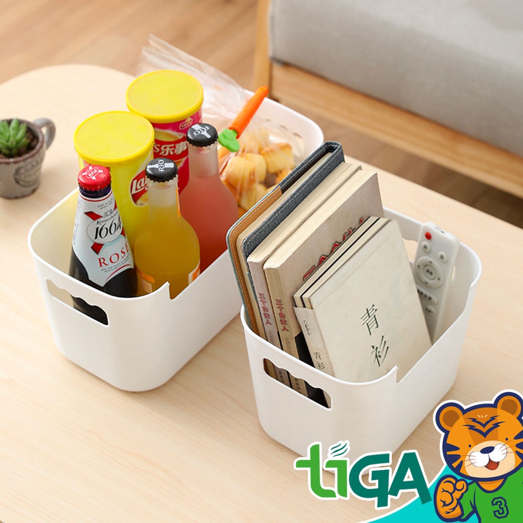 TIGA Plastic Storage Box Storage Basket Kitchen Storage Box bathroom