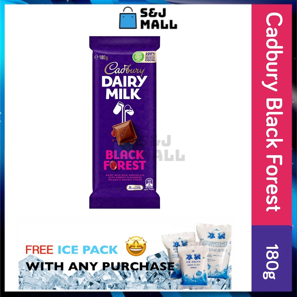 Cadbury Dairy Milk Milk Chocolate Black Forest With Cherry Flavoured