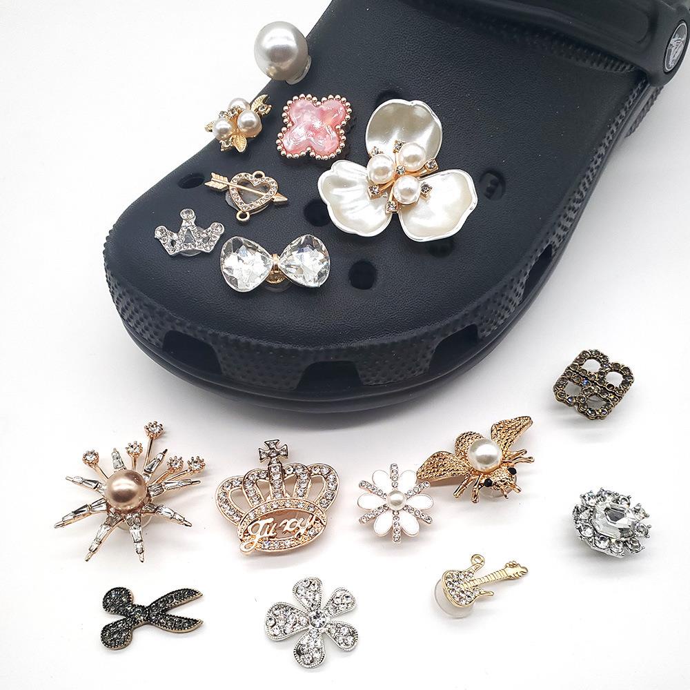 Brand Shoes Designer Croc Charms Bling Rhinestone JIBZ Gift For