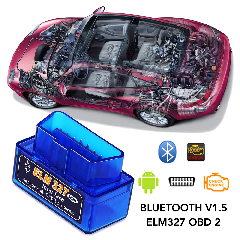 Bluetooth ELM327 V1.5 Car OBD Scanner Code Reader Tool for Peugeot 308 ...