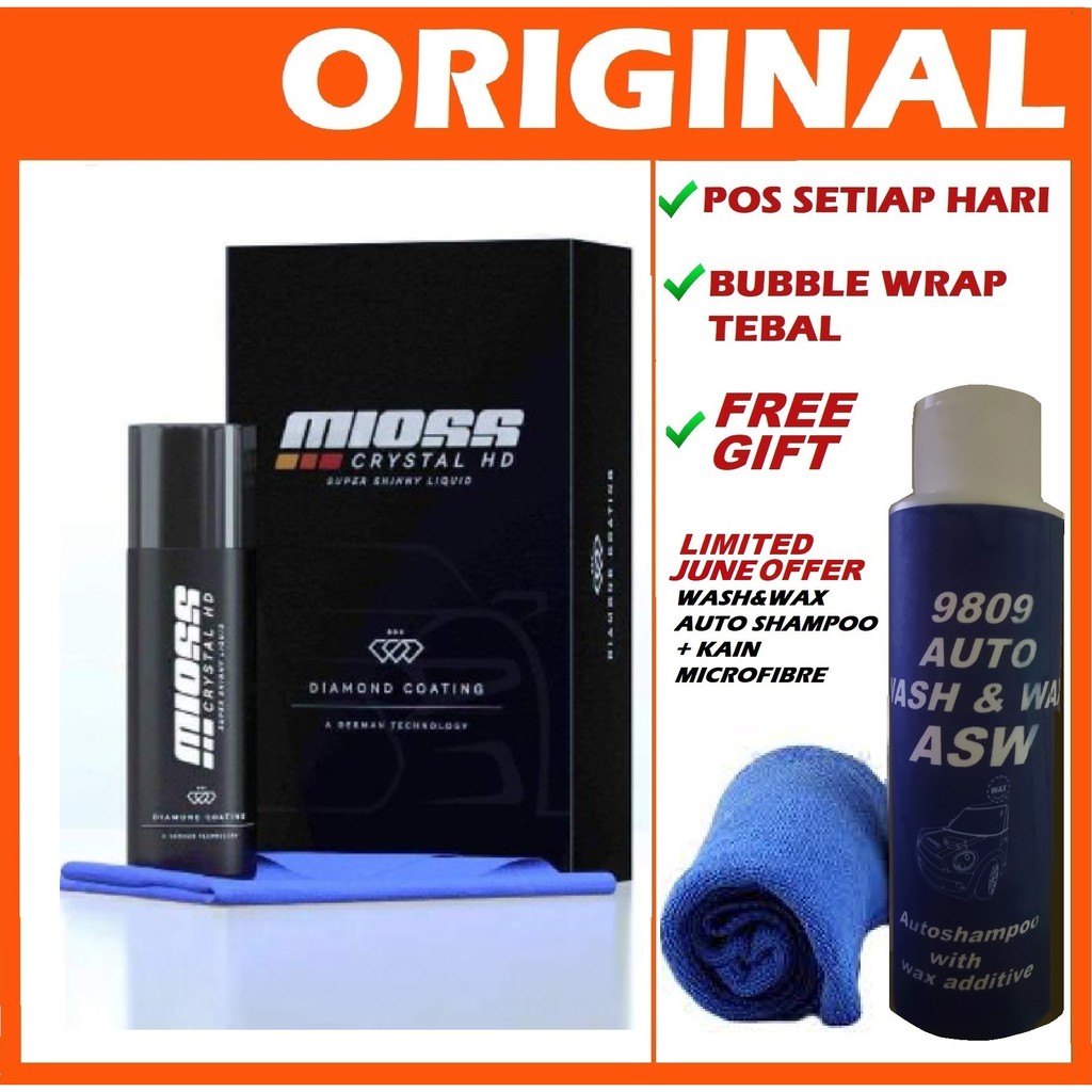MIOSS COATING DIAMOND SHINE LIQUID Pengilat Kereta Car Wax Car