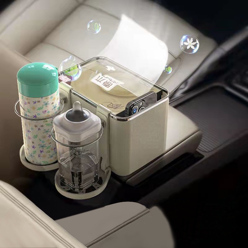 Car Drawer Box Storage Water Cup Holder Tik Tok Same Style Easy