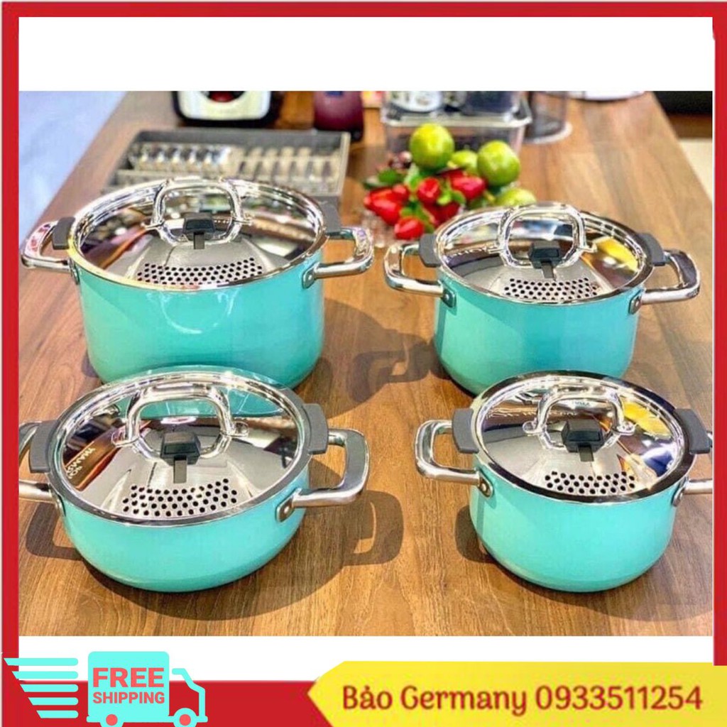 Silit Silargan Nuture 4 Made in Germany Pot Set Very Beautiful Blue