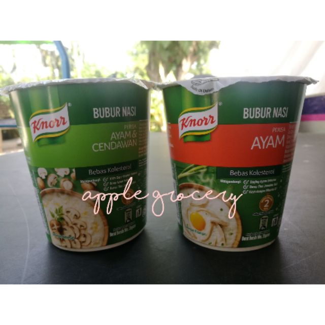 Knorr Bubur Nasi Cup Porridge 35gm Shopee Malaysia