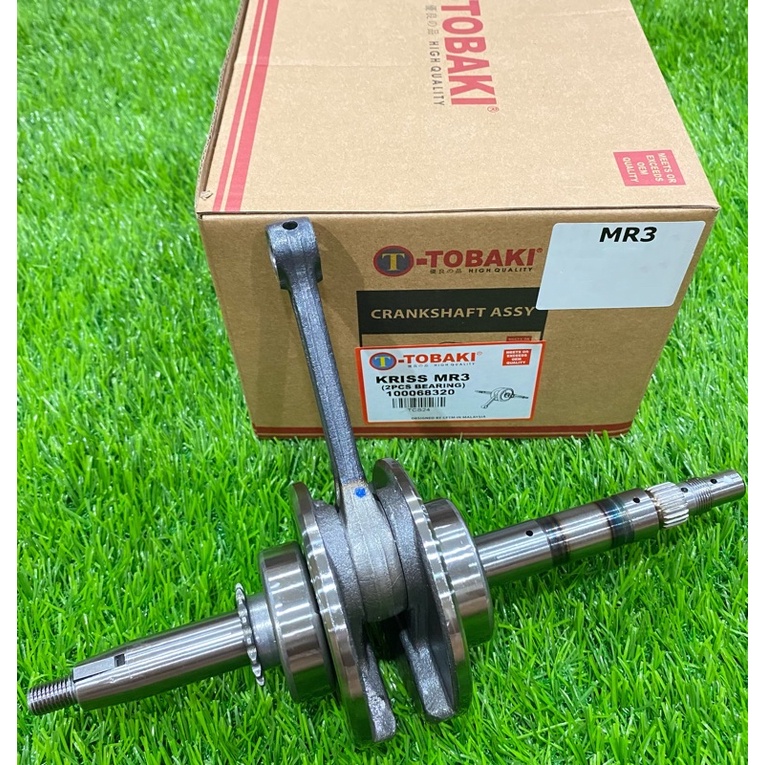 TOBAKI STANDARD CRANKSHAFT WITH 2 BEARING KRISS100 / CT100 / MR1 , MR2