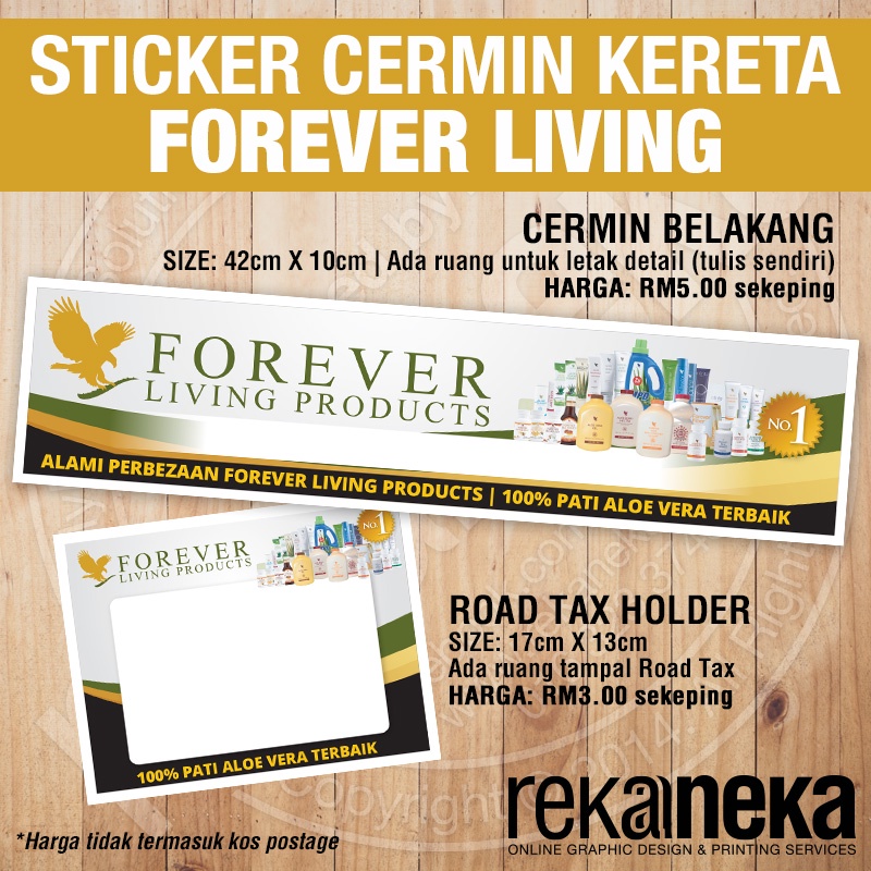 (CS) FOREVER - Car Sticker, Sticker Cermin Kereta, Ready made | Shopee ...