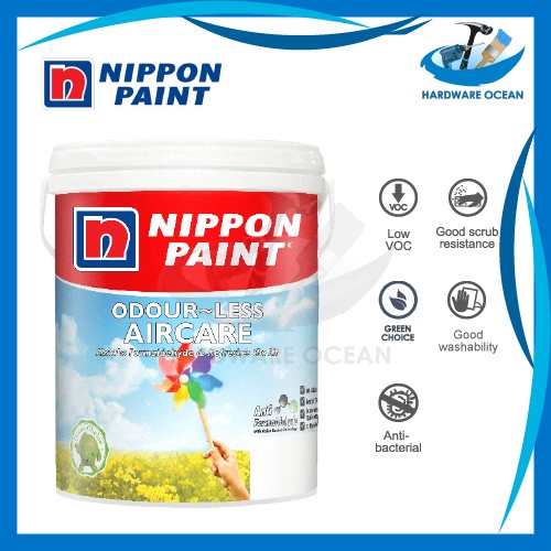 Nippon Paint Odourless Air Care Interior Wall Paint 5L Anti