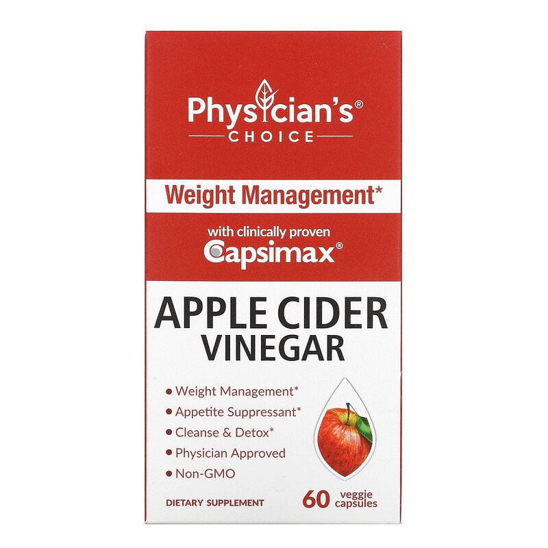 Physician's Choice, Apple Cider Vinegar, 60 Veggie Capsules Shopee Malaysia