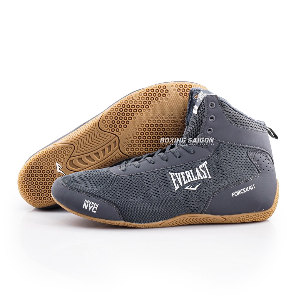 Boxing Everlast Forceknit Shoes Grey/White Shopee Malaysia