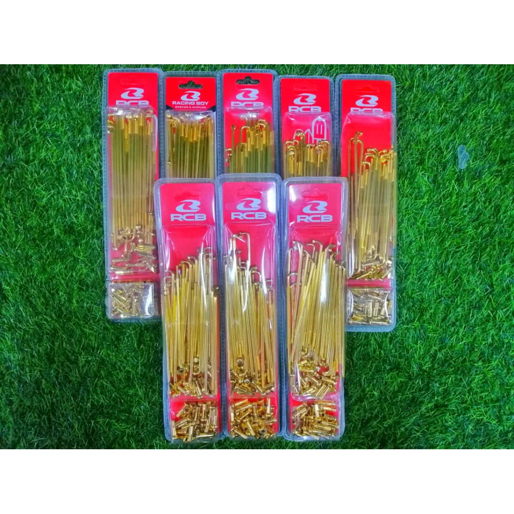 RCB Lidi Rim spoke ranting Gold / Black / Chrome Pelbagai Saiz | Shopee ...