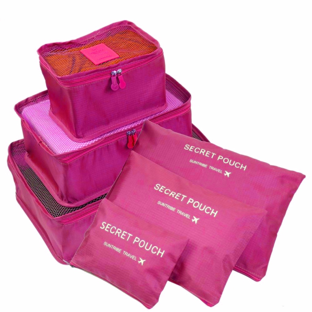 Set authentic of 6 Market Bags and 1 Bag Holder