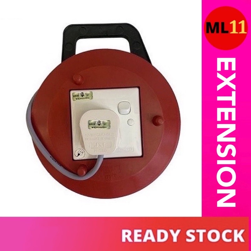 (SIRIM) Round Extension Wire Box Trailing Adapter Penyambung Wayar