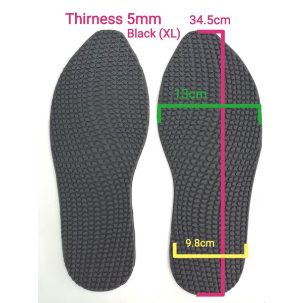 Tukar Lapis Bawah BT 800 Rubber Shoe Soles Anti Slip Foot Pads Full Sole Protector Shopee