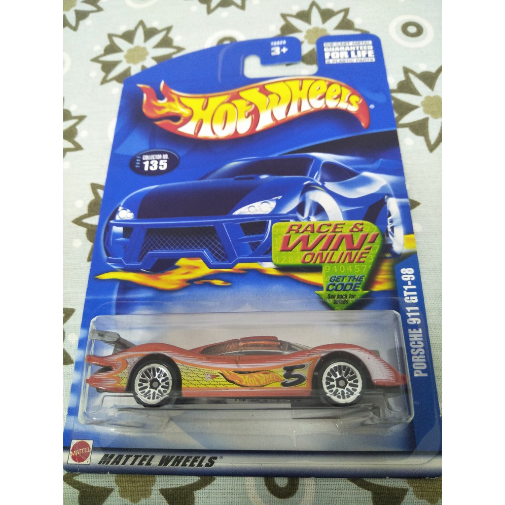 Hot wheels porsche 911 gt1 98 sales