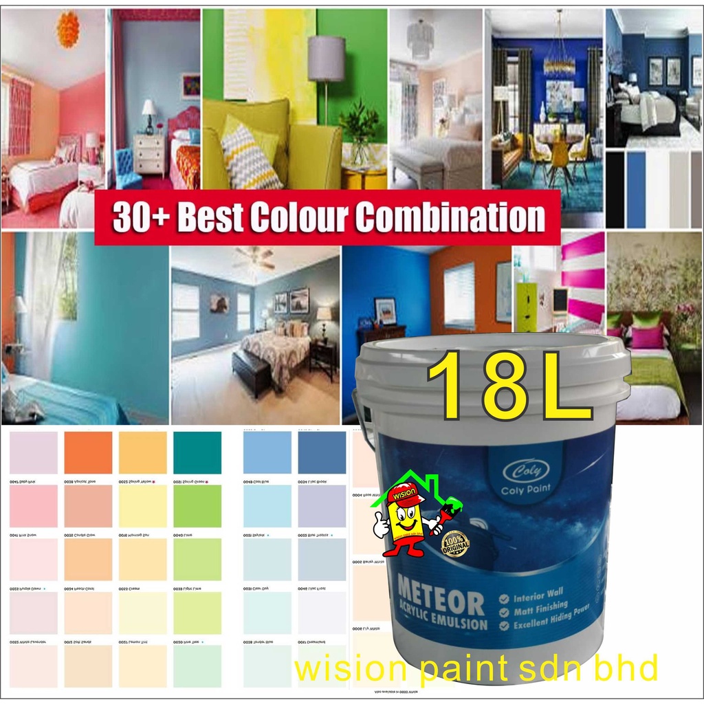 18 Litre ( Coly Paint Meteor Acrylic Emulsion ) Interior Paint