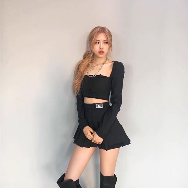 Black pink skirt clearance outfit