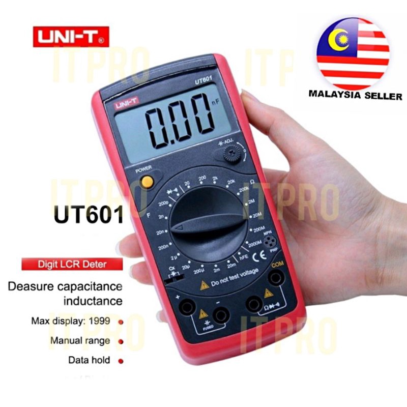 PRO🏠UNIT UT601 Digital Capacitance Resistance tester 2000 count