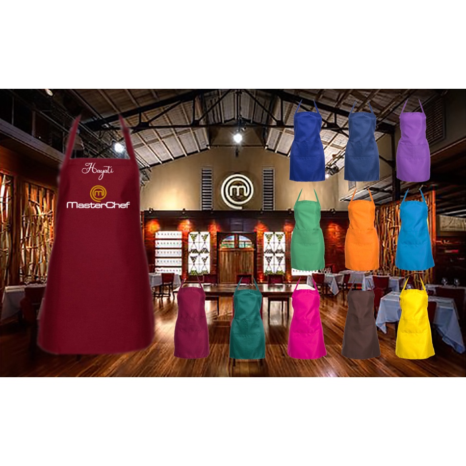 New Masterchef Custom Design Name Apron / Design Your Own with Front