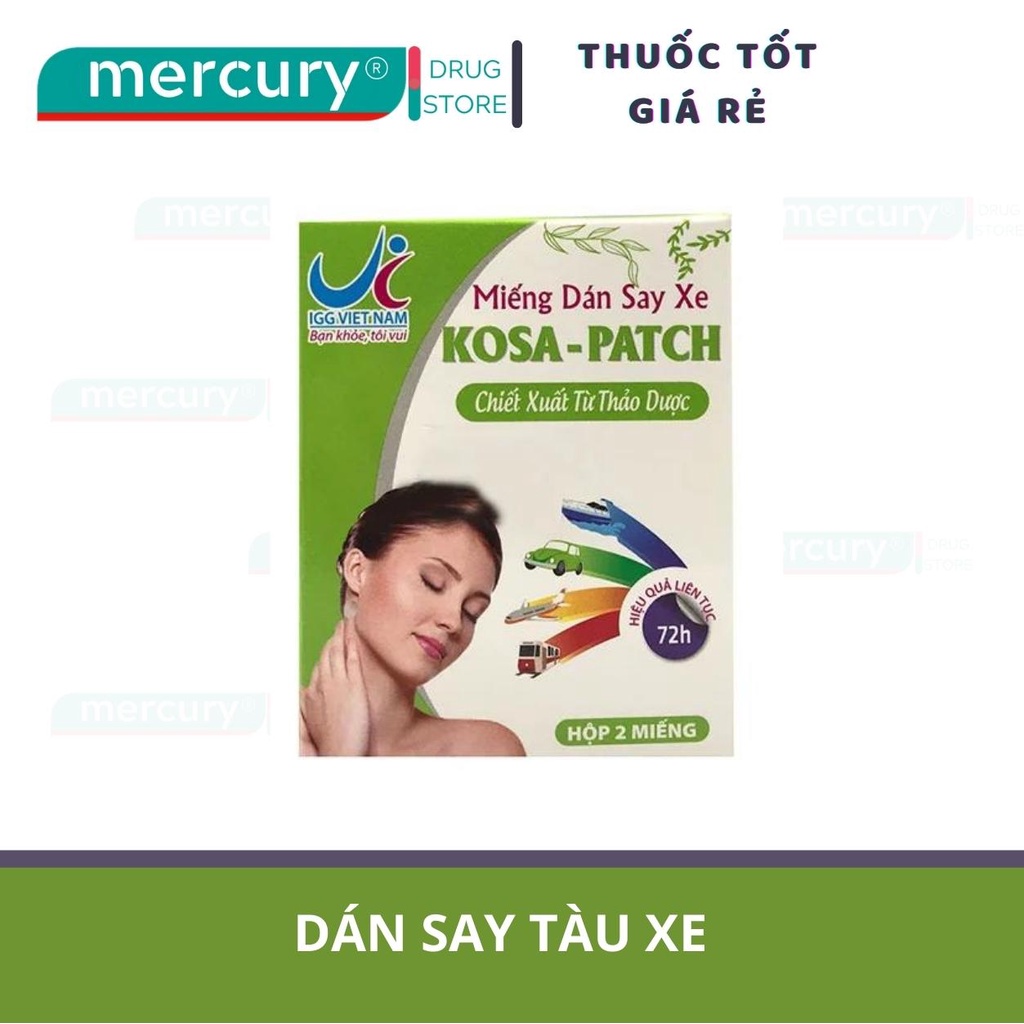Kosa-Patch Motion Sickness Stickers (Box/ 2 Pieces) | Shopee Malaysia