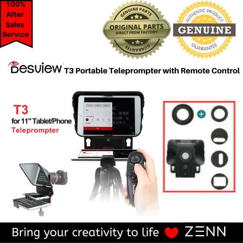 Besview Desview T3 Smartphone/Tablet/DSLR Camera Teleprompter | Shopee ...