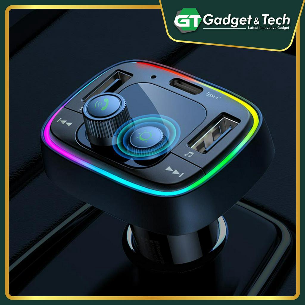 Remax RCC-230 FM Transmitter Modulator Bluetooth 5.0 Car Charger MP3 ...