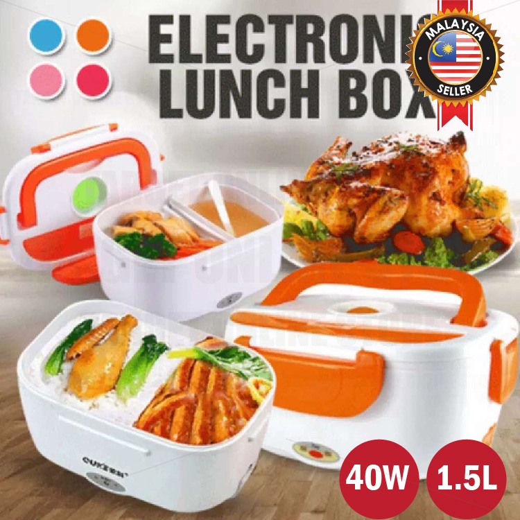 1.5L Multi Function Portable Heating Electric Lunch Box / Bekas Makanan ...