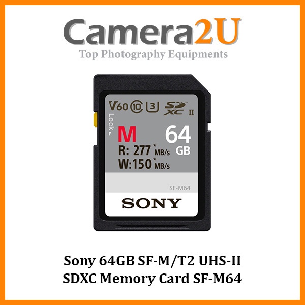 Sony 64GB SFM/T2 UHSII SDXC Memory Card SFM64 Shopee Malaysia