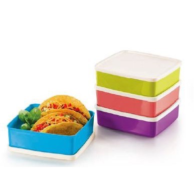 Tupperware Large Square-A-Way (620ml x 4 pcs) | Shopee Malaysia