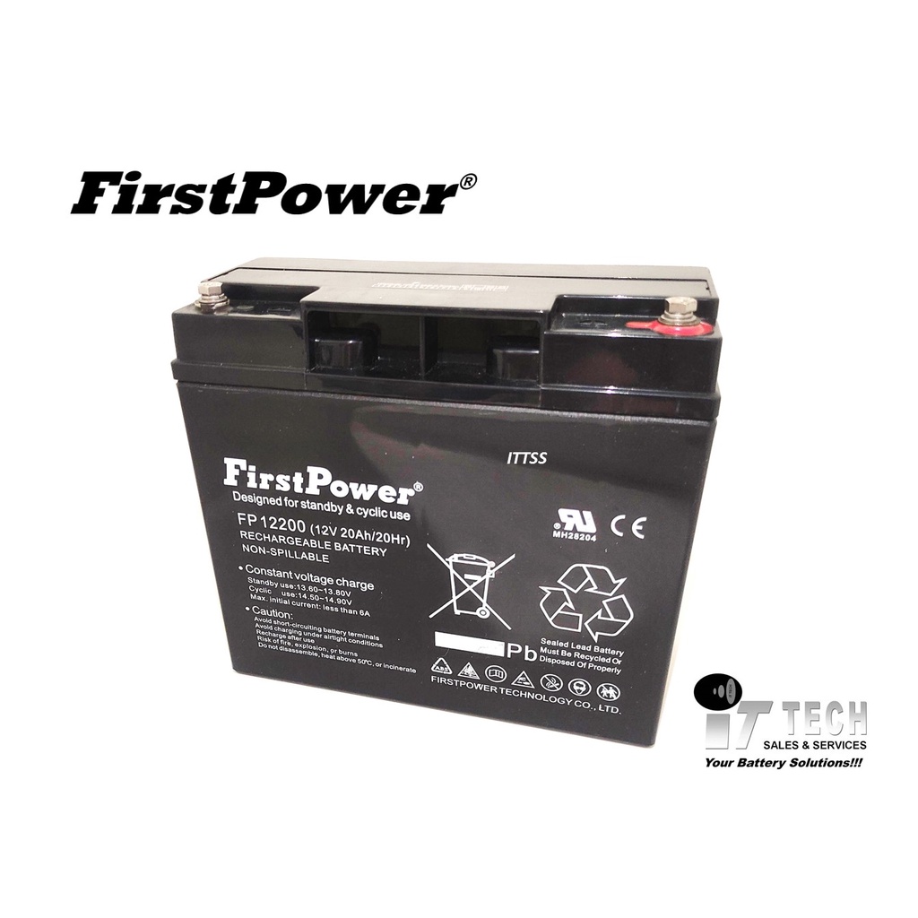 PREMIUM FIRSTPOWER 12V 17 / 18 /20AH SEALED LEAD ACID BATTERY For ...