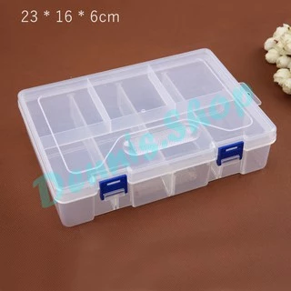 Double Layer Plastic Jewelry Box Organizer Storage Container