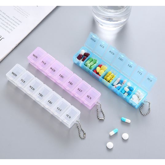 7 Days Daily Pill Box Medicine Box Bekas Simpan Ubat 7 Hari Tablet ...