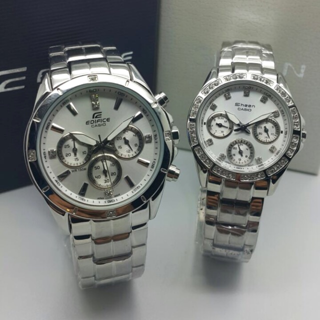 Edifice couple clearance watches