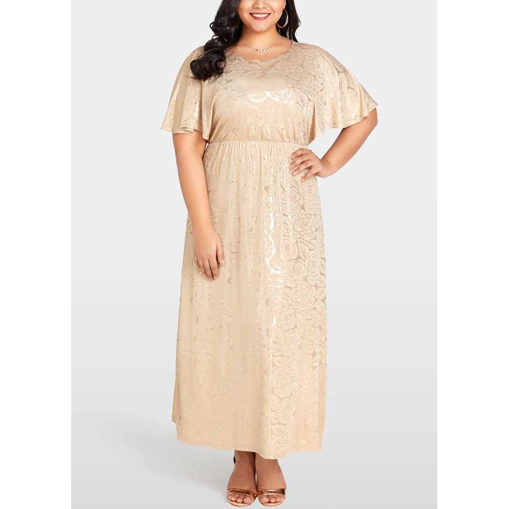 Gold and white outlet plus size dress