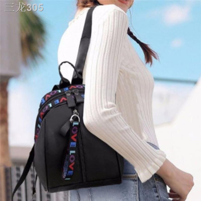 ☢ Women Anti Theft Backpack Waterproof Fabric Large Female Shoulder Bag Large Capacity Simple 5630