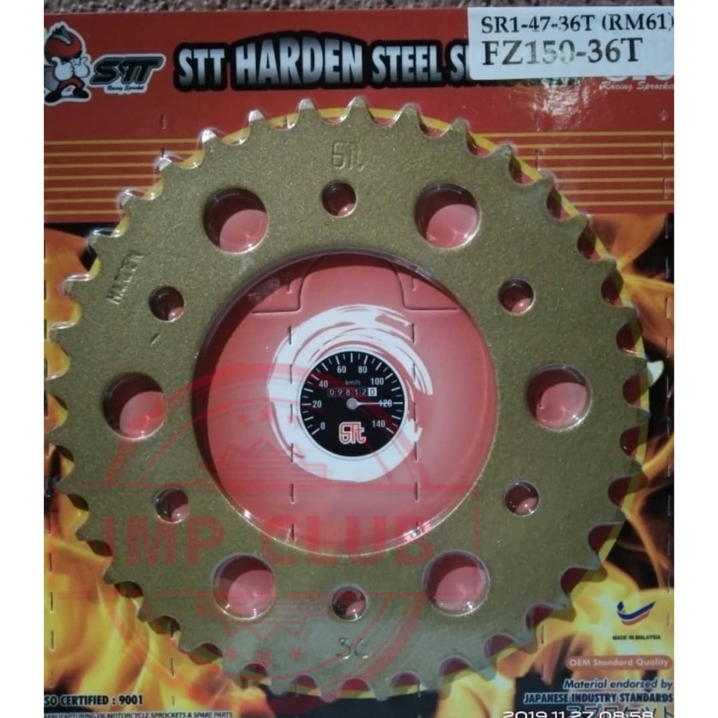 Sprocket standard hot sale fz150i