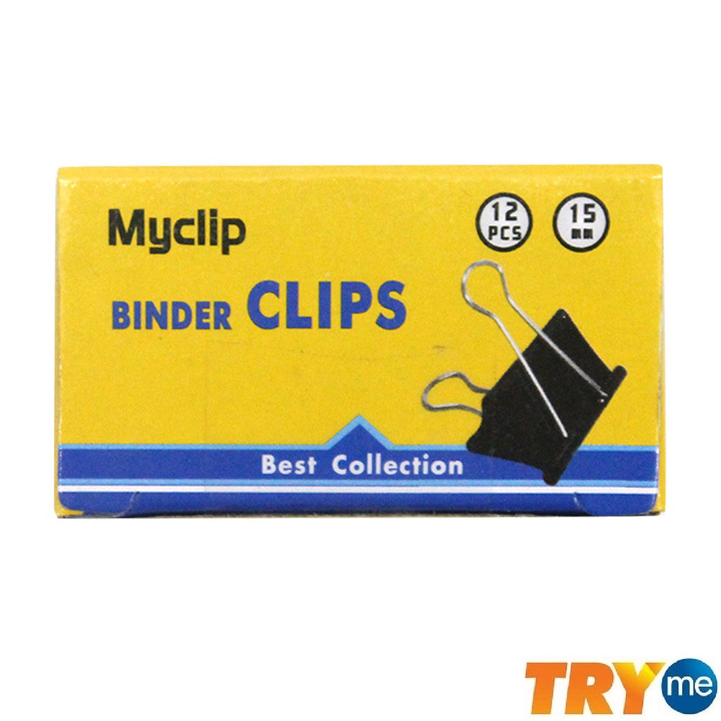 Myclip Binder Clips (15mm x 12Pcs) | Shopee Malaysia