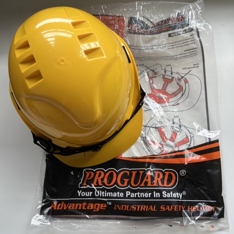 Proguard Safety Helmet Industrial/Oil &Gas Yellow | Shopee Malaysia