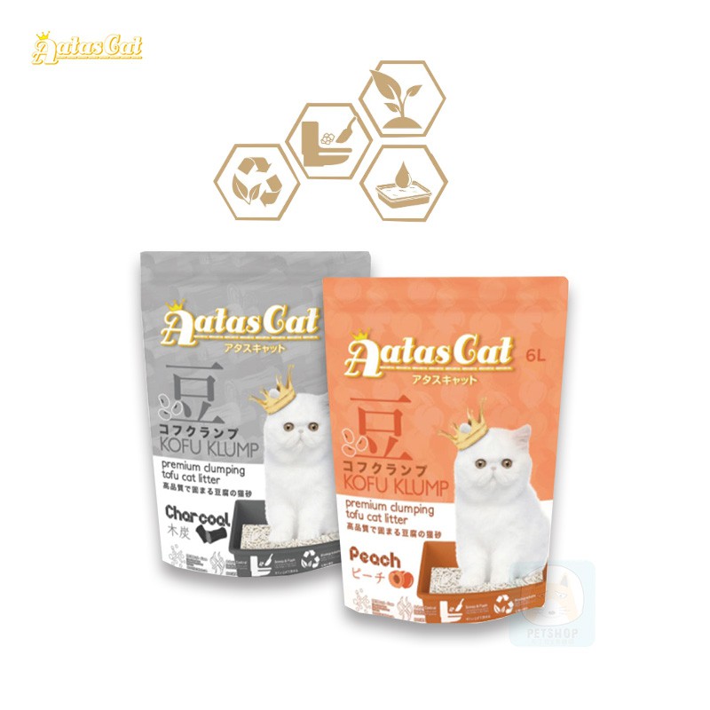 [Aatas Cat Coronation Cat] Tofu Litter Coronation/Cat Activated Carbon