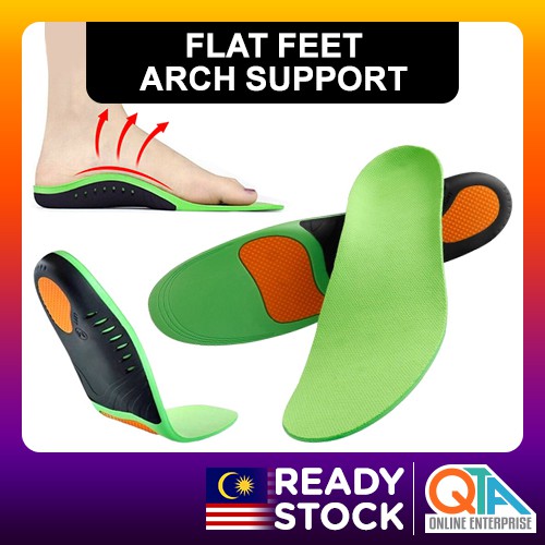 1 Pair Pelapik Kasut Unisex Orthotic Flat Feet Arch Support Shoe Insole