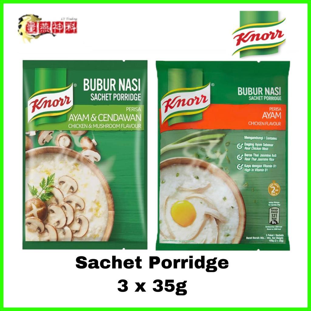 Knorr Bubur Nasi Sachet Porridge 3x35g Bubur Nasi Ayam And Ayam