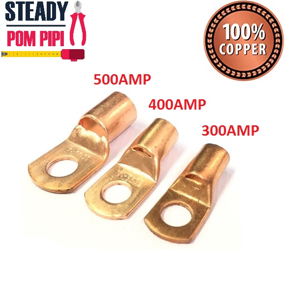 100 PURE COPPER CABLE LUG / WELDING CABLE LUG / BRONZE CABLE LUG