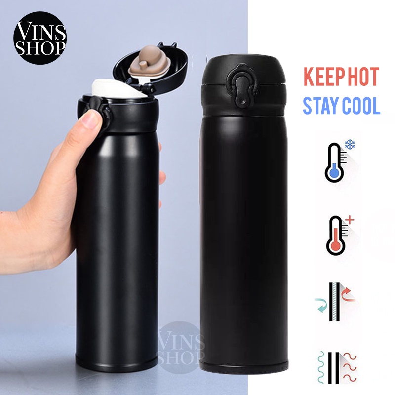 VINS Vacuum Thermal Flask Water Bottle 304 Stainless Steel Tumbler ...